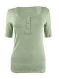 Lauren Ralph Lauren Elbow-Sleeve Henley Top