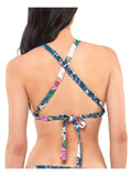 Jessica Simpson Gardenia Paradise Bikini Top, Size Small