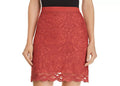 Band of Gypsies Womens Augustine Lace Embroidered Mini Skirt, Small