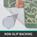 Dexi Door Mat Indoor Rugs for Entryway Non Slip Washable, 23.5x35.5, Dark Green