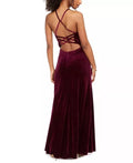 Morgan & Company Juniors Velvet Glitter Gown, Size 0