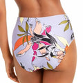 Bar III Printed High-Waist Bikini Bottoms Wild Tropic, Purple, Size XS