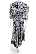 Lost Ink Plus Lace-Trim Animal-Print Dress