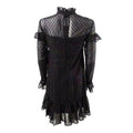 Betsey Johnson Womens Glitter Ruffled Mini Dress, Size 10