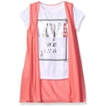 Dream Star Little Girls Short Top W/Duster Vest-Full 2 Pc Set, Size 5