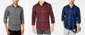 Alfani Mens Regular Fit Lewis Plaid Shirt