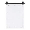 Kate and Laurel Cates Classic Rectangle Framed White Wall Mirror, 24x18