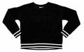 DKNY Sport Boxy Fit Velour Long Sleeve Raised Logo Pullover Sweatshirt