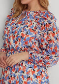 Lauren Ralph Lauren Floral Crinkled Georgette Dress