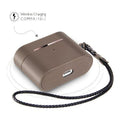Retro Sky Gray Leather Case - Apple AirPods Pro (1st Generation)