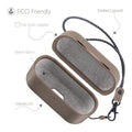 Retro Sky Gray Leather Case - Apple AirPods Pro (1st Generation)