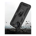 Raider Series Black Kickstand Case with Belt Clip - iPhone 12 and iPhone 12 Pro