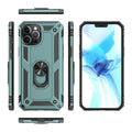Raider Series Green Kickstand Case with Belt Clip - iPhone 12 Pro