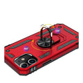 Military Series Red Kickstand Case - iPhone 12 mini