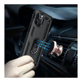 Military Series Black Kickstand Case - iPhone 12 Pro Max