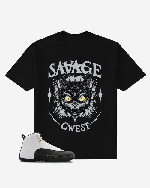 G West Savage Free and Wild Oversized T-Shirt Mens