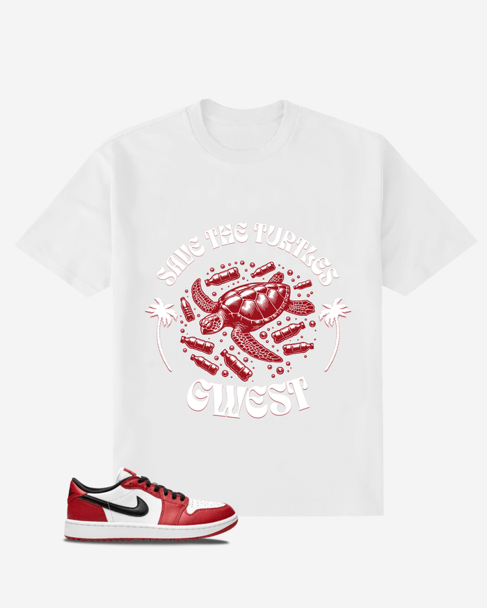 G West Save The Turtles Oversized T-Shirt Mens