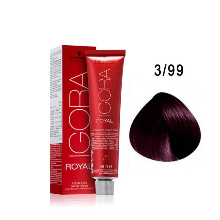 Schwarzkopf Essensity Permanent Igora Royal Colorist's Color Creme Tube 3-99