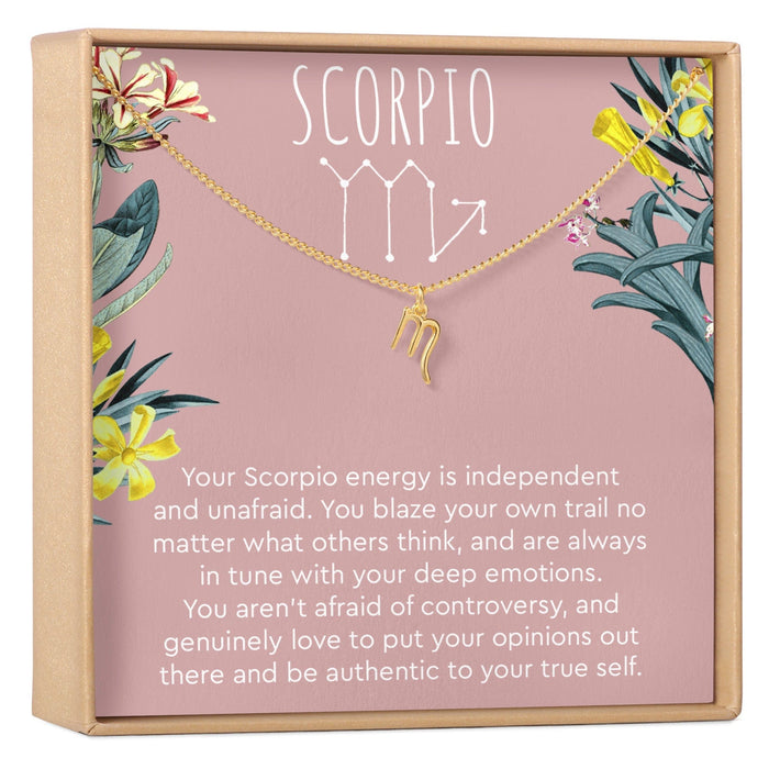 Scorpio Zodiac Gift Necklace