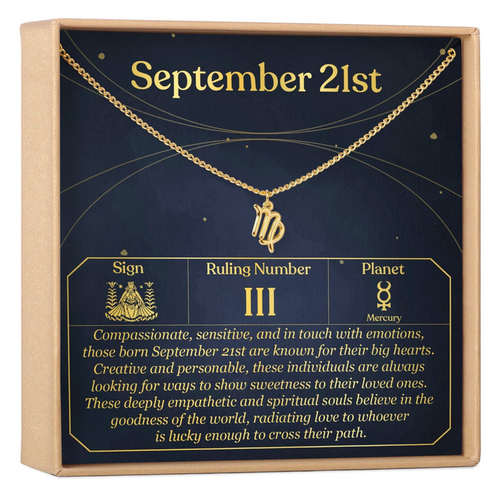 September 21st Virgo Necklace