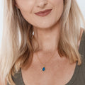 September Birthday Sapphire Birthstone Necklace