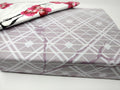 DaDa Bedding Floral Cherry Blossoms Red Purple Fitted Sheet & Pillow Cases Set (FTS8318)