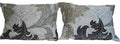 DaDa Bedding Jacquard Paisley Floral Leaves Flat Sheet & Pillow Cases Set - Twin 2-Pieces (FS8197)