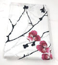 DaDa Bedding Floral Cherry Blossoms Red Purple Fitted Sheet & Pillow Cases Set (FTS8318)