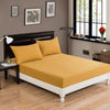 DaDa Bedding Honey Yellow Cotton Fitted Sheet Set
