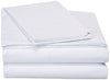 DaDa Bedding White Cotton Flat Sheet Set with Pillow Cases