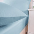 DaDa Bedding Seafoam Blue Cotton Fitted Sheet Set