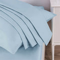 DaDa Bedding Seafoam Blue Cotton Fitted Sheet Set