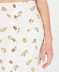 Polly & Esther Juniors Button-Front Skirt ,Size Medium