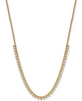 Argento Vivo Zirconia 18 Statement Necklace in 18k Gold-Plated Sterling Silver