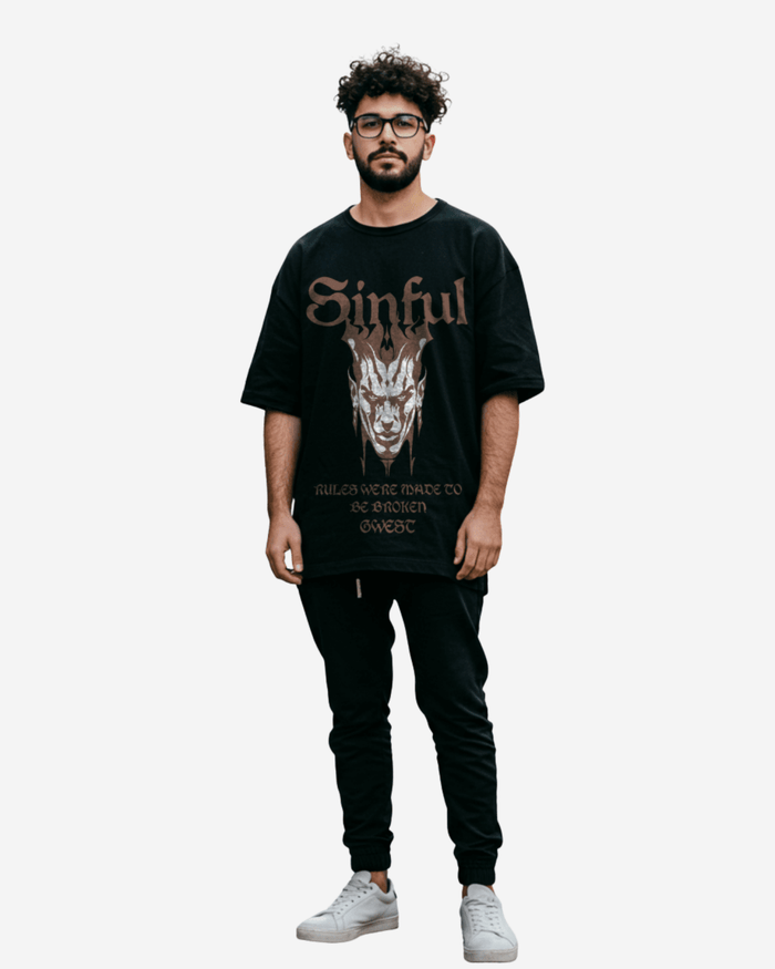 G West Sinful Oversized T-Shirt Mens