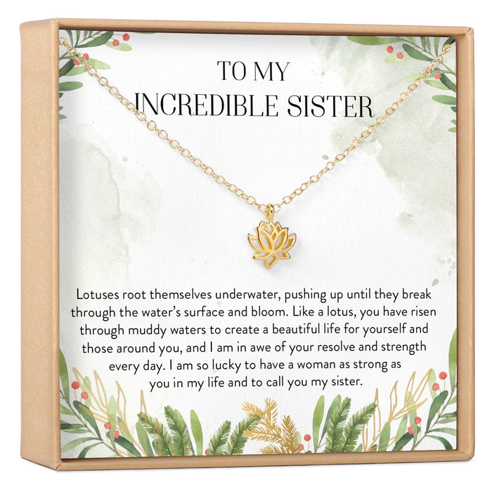 Sister Lotus Necklace