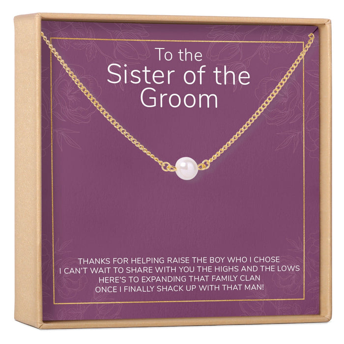 Sister of the Groom Pearl Necklace