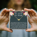 Sisters Butterfly Pendant Necklace