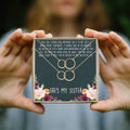 Sisters Double Circles Necklace Set