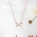 Sisters Double Intersecting Arrows Necklace