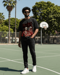 G West Skeletons & Secrets in the Flames Oversized T-Shirt Mens