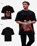 G West Skeletons & Secrets in the Flames Oversized T-Shirt Mens
