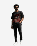 G West Skeletons & Secrets in the Flames Oversized T-Shirt Mens