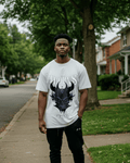 G West Skull and Thorns Oversized T-Shirt Mens