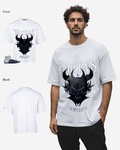 G West Skull and Thorns Oversized T-Shirt Mens