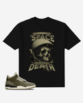 G West Skull-Astronaut-Graphic Oversized T-Shirt Mens