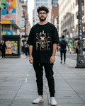 G West Skull Fire Oversized T-Shirt Mens