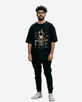 G West Skull Fire Oversized T-Shirt Mens