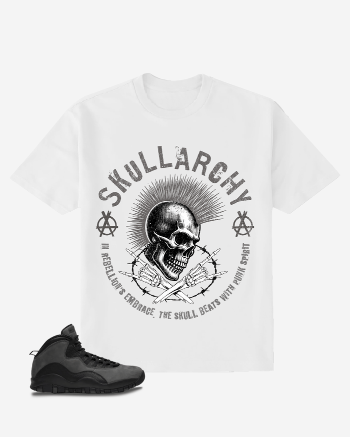 G West Skull Punk Oversized T-Shirt Mens