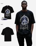 G West Skull Vintage Last Hope Oversized T-Shirt Mens